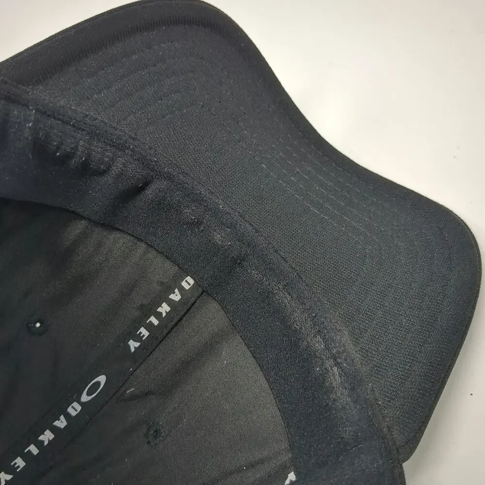 Oakley Baseball Cap Black M Performance Flex Carbon Fiber Icon Curved Brim hat